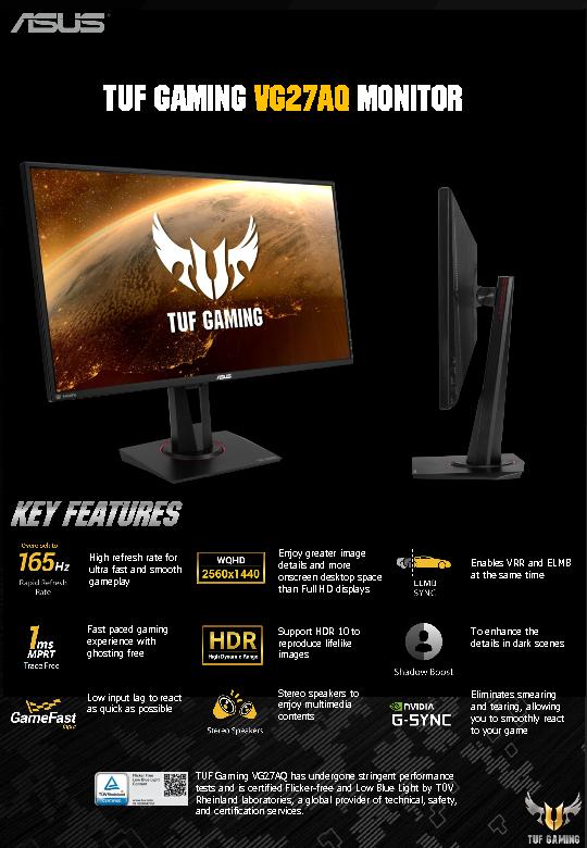 TUF Gaming VG27AQ Monitor