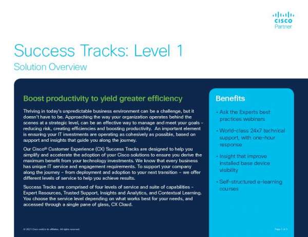 Success Tracks: Level 1