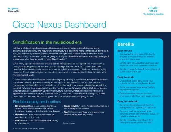 Cisco Nexus Dashboard