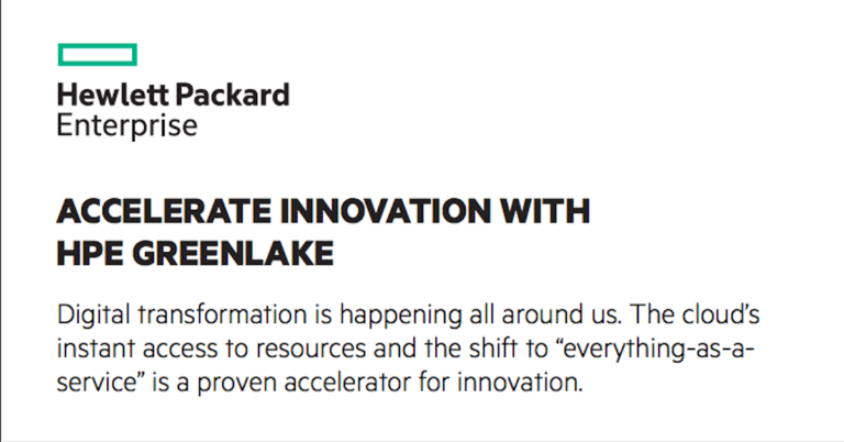 Accelerate Innovation with HPE
