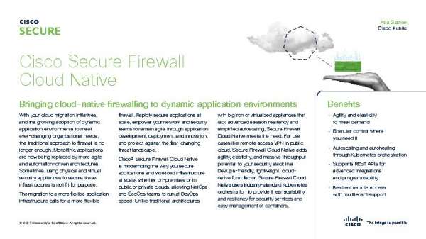 Cisco Secure Firewall Cloud Native