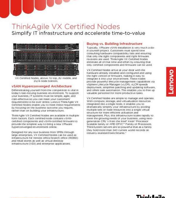 ThinkAgile VX Certified Nodes
