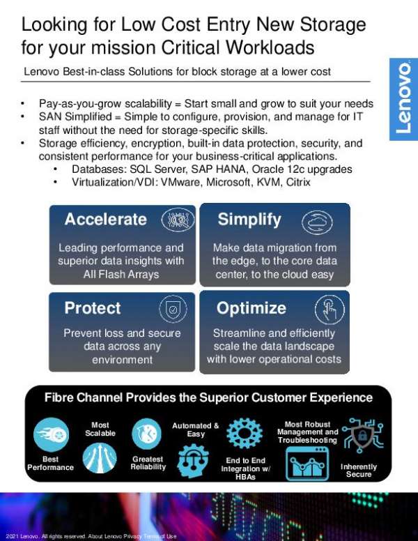Looking for Low-Cost Entry New Storage for Your Mission-Critical Workloads