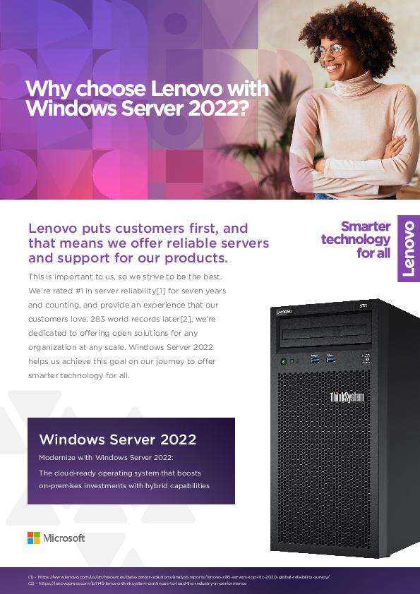 Why Choose Lenovo With Windows Server 2022?