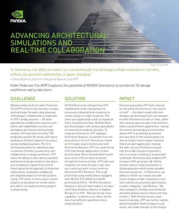 NVIDIA Omniverse:  The game-changer in architectural simulations and real-time collaboration.