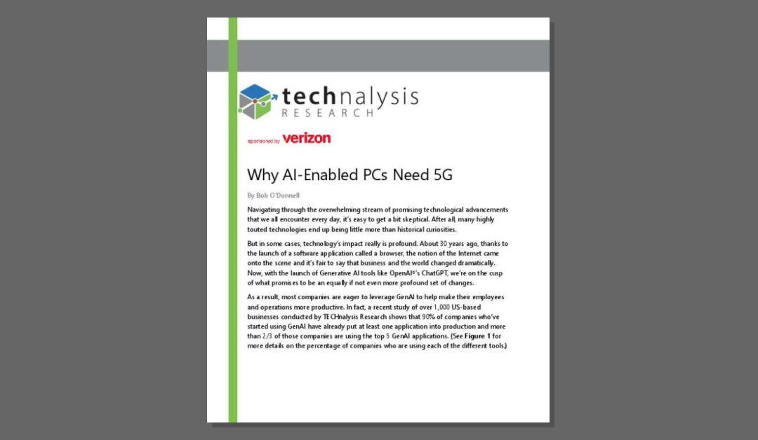 Verizon TECHnalysis Why AI PCs Need 5G