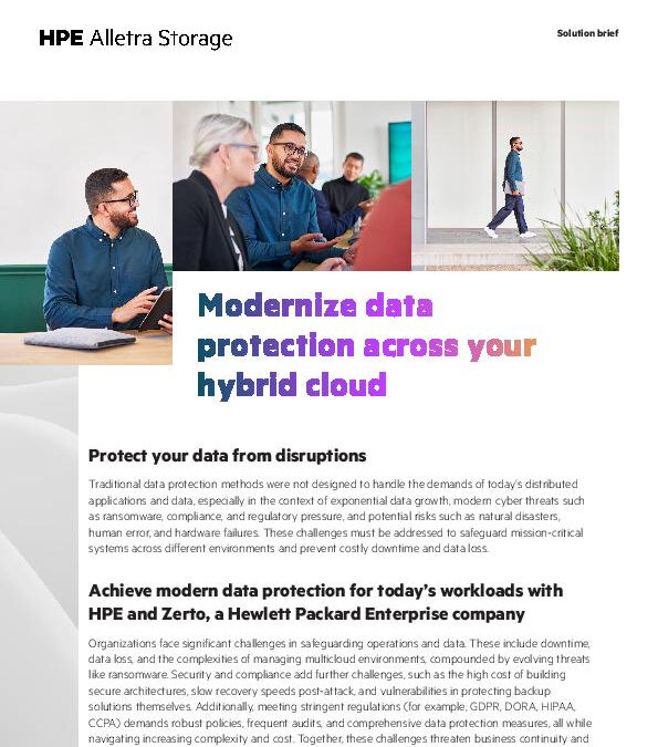Modernize data protection across your hybrid cloud